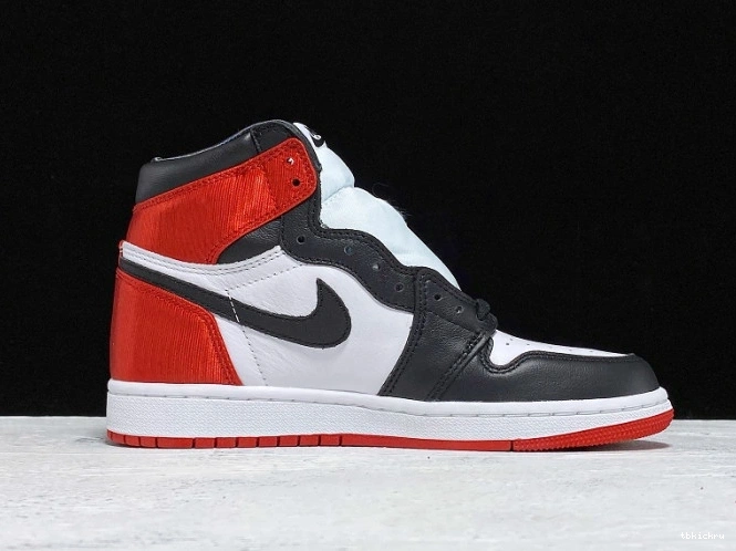 Cheap TBK Satin Black 1 High CD0461-016 Retro Jordan Air Toe 0707